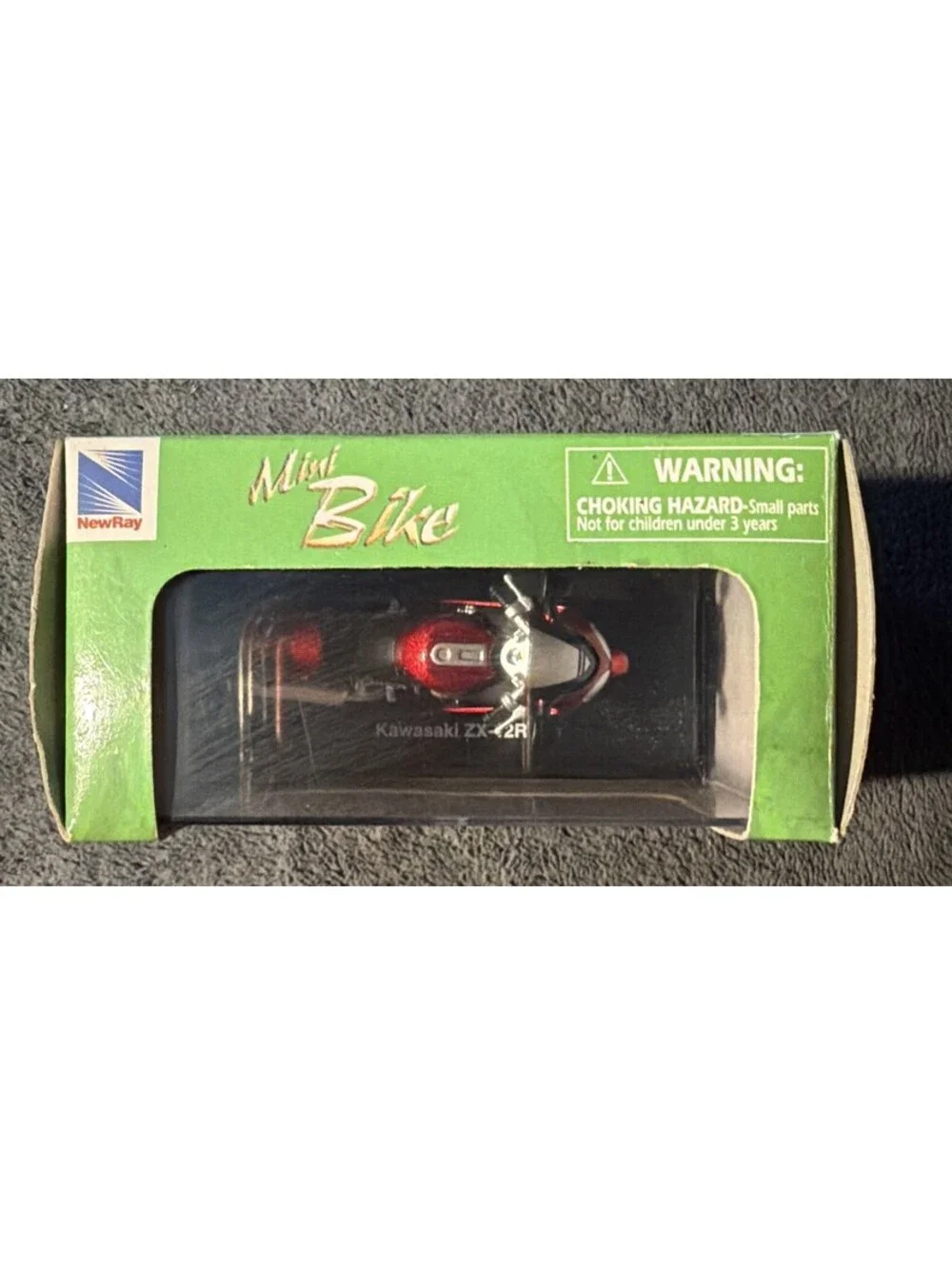 NIB Kawasaki ZX 12 R Red Metallic 1:32 New Ray Toys Mini Bikes